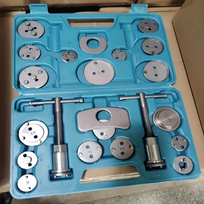 Outil de piston de frein universel Jeu de 22 pices outil universel de piston de frein durable avec tui de transport opration manuelle pour ajustement et rparation de cylindre de frein auto