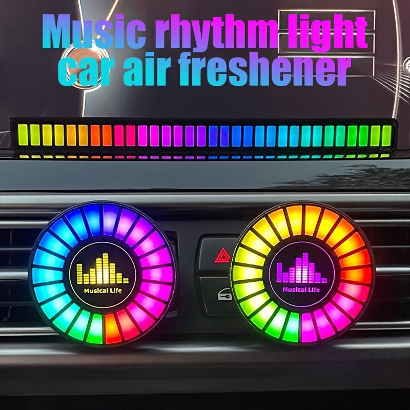 Musique dambiance rythme respiratoire barre lumineuse dsodorisant pour voiture diffuseur de parfum pour grille daration accessoires de dcoration intrieure aromathrapie prise de courant parfum LED